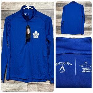 Antigua Toronto Maple Leafs 1/4 Zip Shirt Women’s M Blue Performance Casual